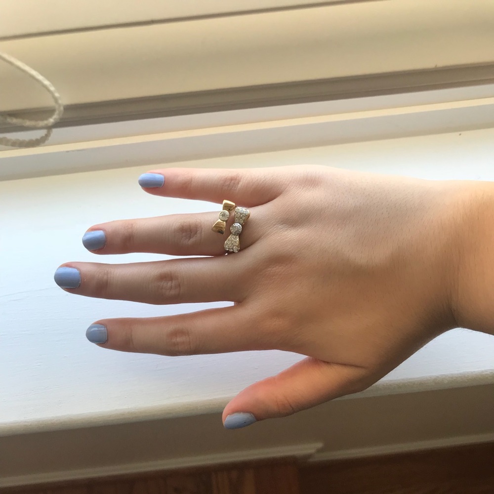 HENRI BENDEL bow ring size 7